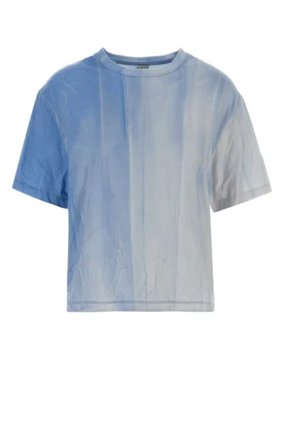 Loewe Light Blue Crew Neck T-shirt
