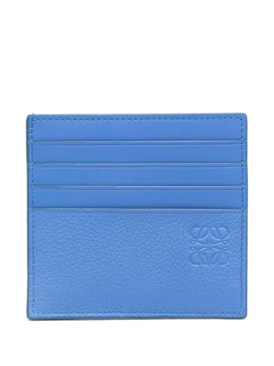 Loewe Leather Card Holder In Blue