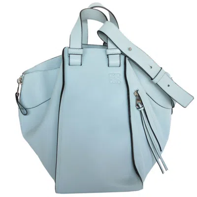 Pre-owned Loewe Light Blue Leather Handbag Shoulder Bag ()