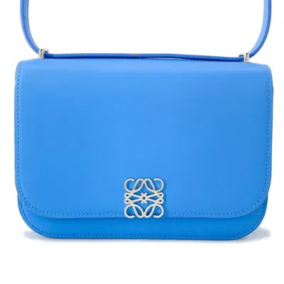 Pre-owned Loewe Light Blue Leather Shoulder Bag ()
