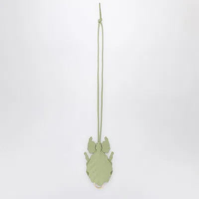 Loewe Light Green Leaf Insect Keyring In Gray