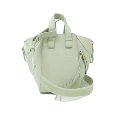 Pre-owned Loewe Light Green Leather Shoulder Bag ()