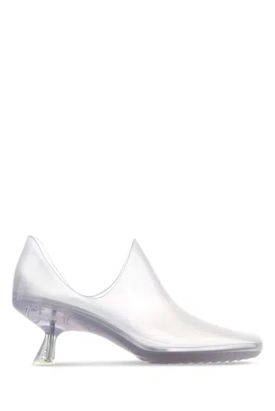Loewe Light Grey Pvc Emily Aqua Pumps In White