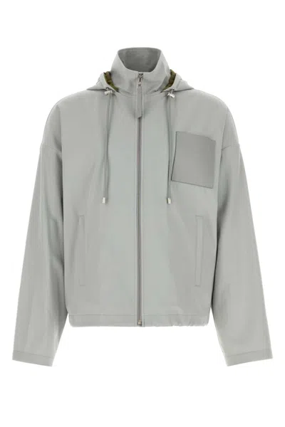 LOEWE LIGHT GREY TWILL JACKET