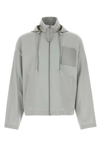 LOEWE LOEWE LIGHT GREY TWILL JACKET
