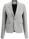 Loewe Giacca In Lana Grigia  Donna In Gray