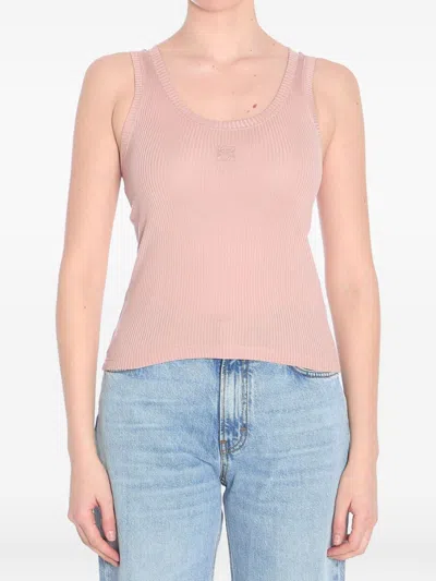 LOEWE LIGHT PINK ANAGRAM TANK TOP