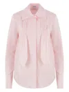 Loewe Light Pink Front Pleated Shirt