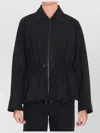 Loewe Jacket Cotton Collared Elasticated Waist Long Sleeves In Black