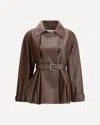 Loewe Lightweight Lambskin Jacket In Brown