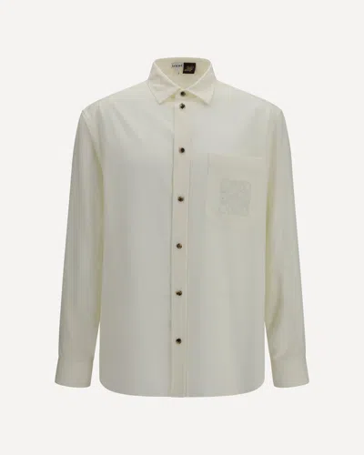 Loewe Lightweight Lyocell Shirt In Neutral