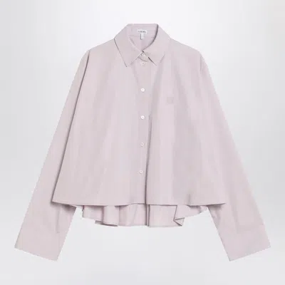 Loewe Lilac A-line Cotton Shirt Women In Purple