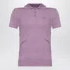 Loewe Anagram Cashmere And Silk Polo T-shirt In Purple