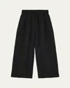 Loewe Cropped Trousers In Viscose And Linen