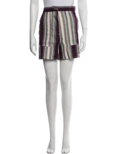 Pre-owned Loewe Linen Mini Shorts