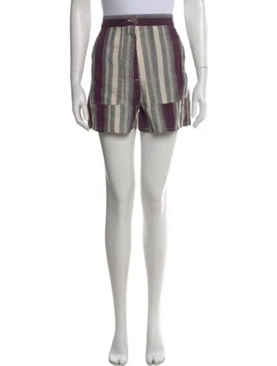 Pre-owned Loewe Linen Mini Shorts