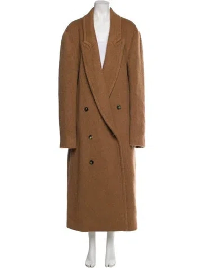 Pre-owned Loewe Llama Peacoat In Brown