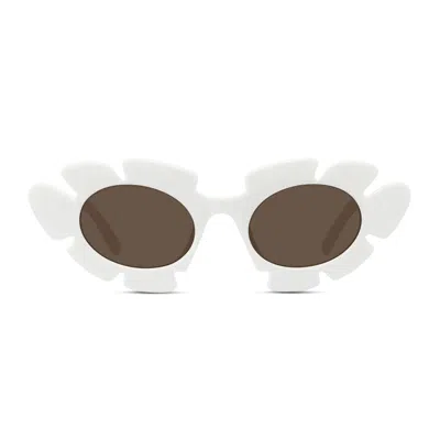 Loewe Llw40088u Curvy 21e Avorio Sunglasses In White