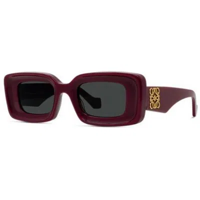 Loewe Anagram Lw40101i 66a In Burgundy