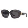 Loewe Silver Screen Chunky Acetate Rectangle Sunglasses