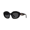 Loewe Curvy 51mm Cat Sunglasses In Black