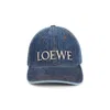 Loewe Denim Logo Cap In Red