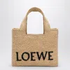 Loewe Women's Small Logo Font Tote Bag In Neutral