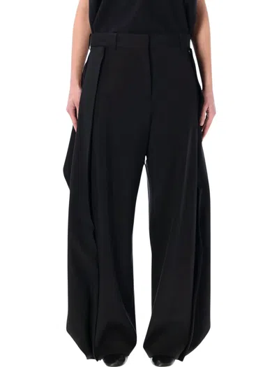 Loewe Lightweight Wool Trousers In Blue