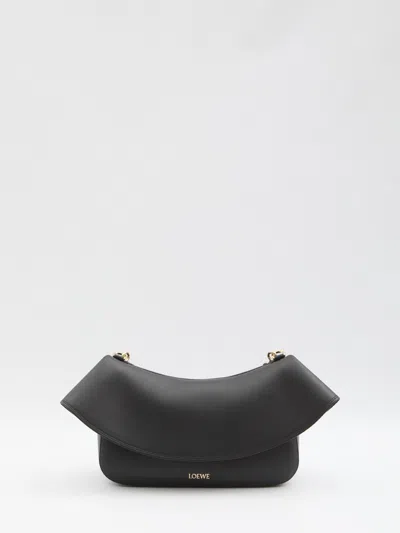 Loewe Medium Ola Calfskin Bag In Black