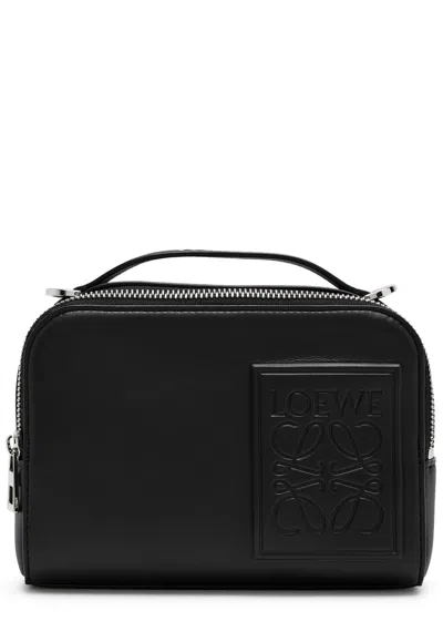 Loewe Patch Leather Camera Bag In Black