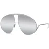 Loewe Lw40180u Signature 16c Argento Sunglasses In White