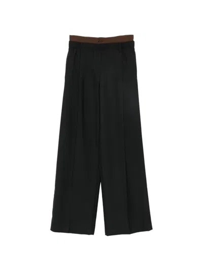 Loewe Wool Trousers In Black