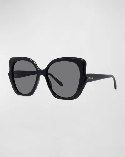 LOEWE LOGO ACETATE BUTTERFLY SUNGLASSES