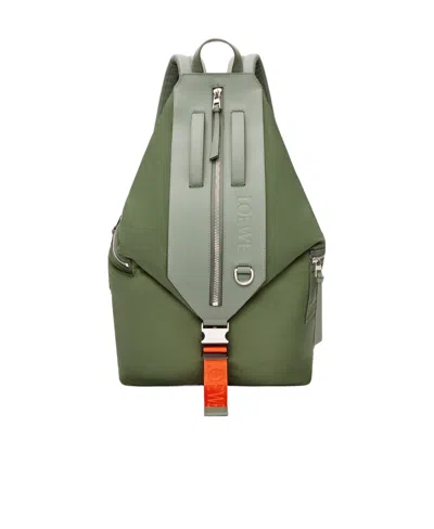 Loewe Logo Backpack In Green