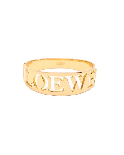 Loewe Logo Bangle In Gold