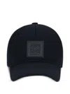 Loewe Men Logo Canvas Baseball Cap In Blue