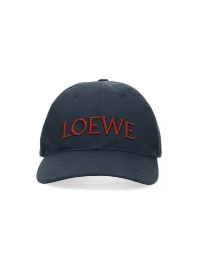 Loewe Logo Baseball Cap In Blue