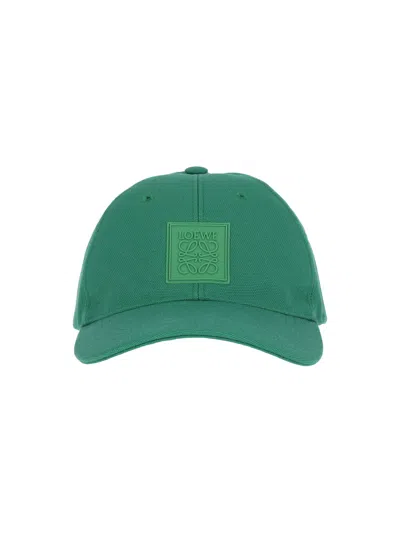 Loewe Logo Baseball Cap In Green