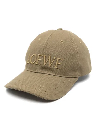 Loewe Logo Baseball Cap In Green