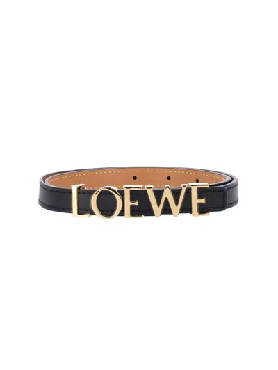 Loewe Logo Belt In Black
