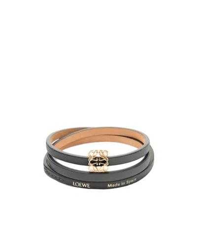 Loewe Logo Bracelet In Black