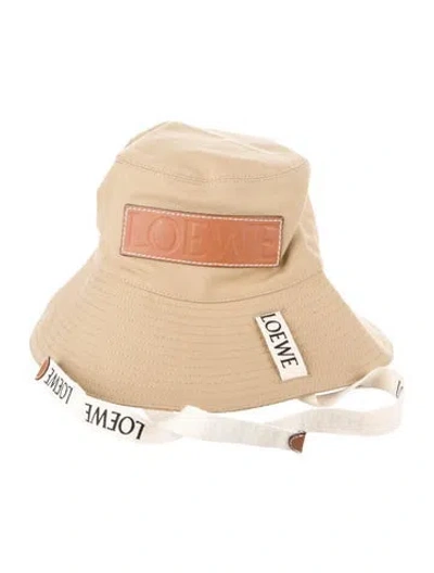 Pre-owned Loewe Logo Bucket Hat In Brown