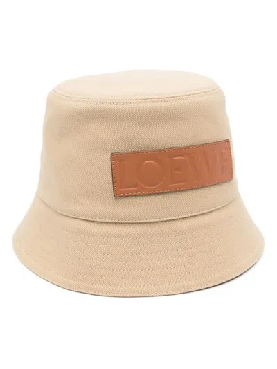 Loewe Logo Bucket Hat In Brown
