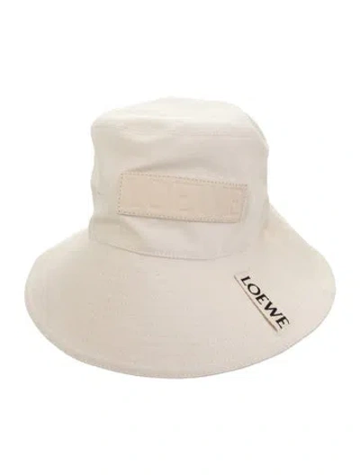 Pre-owned Loewe Logo Bucket Hat In Neutrals