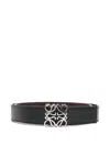 Loewe Logo-buckle Belt In Black