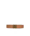 Loewe Logo Buckled Reversible Belt In Brown