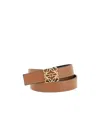Loewe Anagram Reversible Smooth Calf Leather Belt In Brown