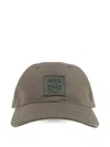 Loewe Men Logo Canvas Baseball Cap In Green