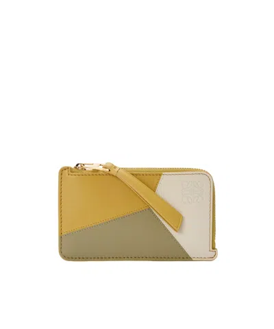 Loewe Logo Card Holder In Brown