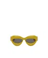 Loewe Men's 55mm Inflated Cat-eye Sunglasses In Yellow